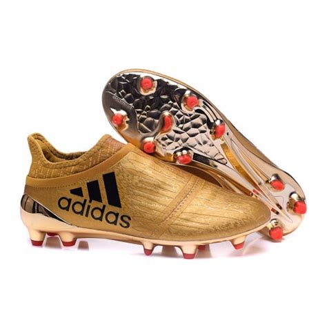 Cheap 2016 Adidas X 16+ PureChaos FG Football Boots Golden ...
