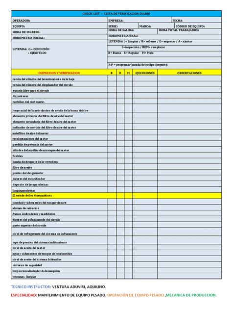 Check List | PDF | Bienes manufacturados | Vehículos