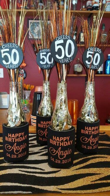 Cheers 50 years! Beer bottle decorations : Done | 50th ...