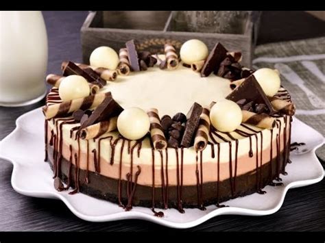 Cheesecake de 3 Chocolates   YouTube