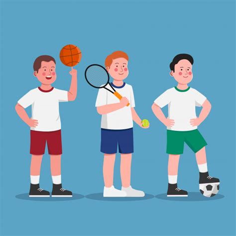 Chicos con kits de educación física actividad deportiva en la escuela ...