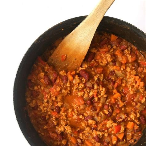 Chili con soja texturizada  chili vegetariano    Tasty details