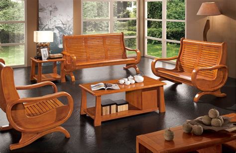China Hogar Muebles de salón sofá de madera maciza F006 ...