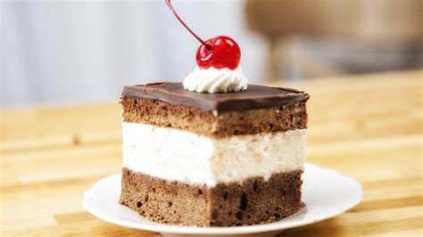 Chocolate and Cream Cake   Wuzetka   Recipe #100   YouTube