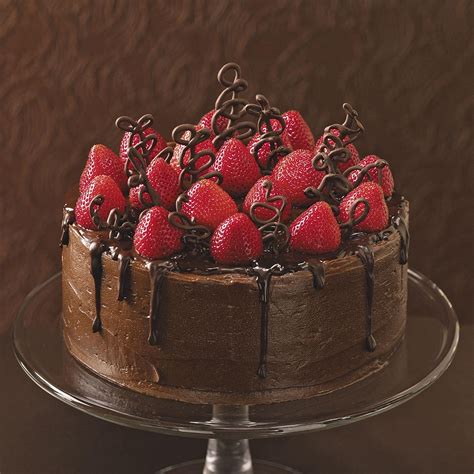 Chocolate Strawberry Celebration Cake Recipe | Taste of Home
