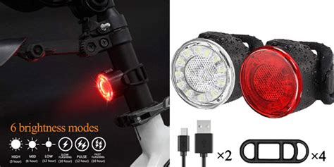 Chollo Luces LED recargables para bicicleta con 6 modos de ...