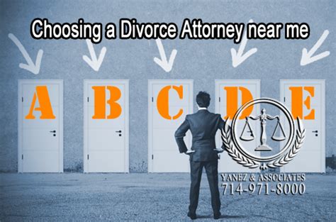 Choosing a Divorce Attorney near me in Orange County