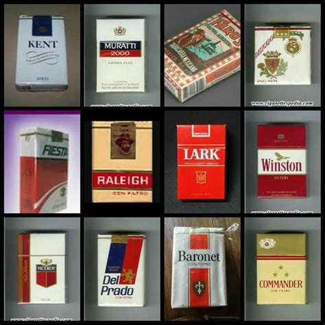 Cigarros de los años 80 s | Marcas antiguas, Cigarros, Sueter tejido ...
