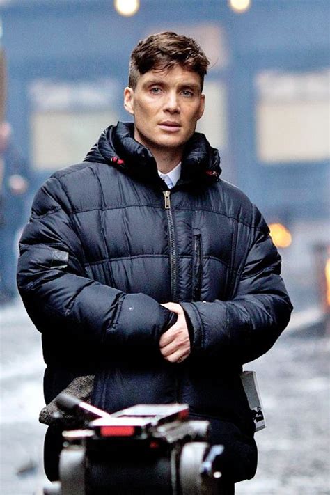 Cillian Murphy on the set of Peaky Blinders in 2012, with ...