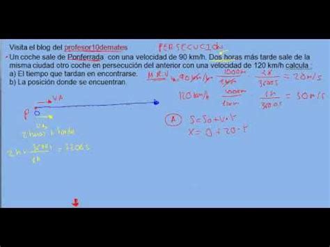 cinemática , persecuciones de móviles con movimiento ...