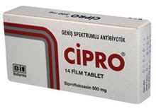 Cipro 500 Mg 14 Tablet Yan Etkileri