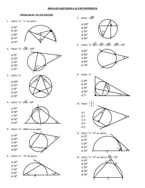 Circulo y circunferencia ejercicios resueltos pdf
