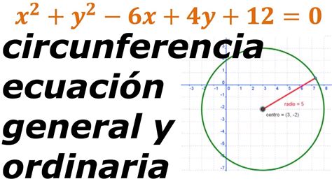 Circunferencia   Circumference Equation   YouTube