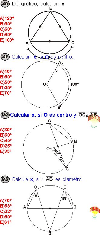 CIRCUNFERENCIA EJERCICIOS Y PROBLEMAS RESUELTOS