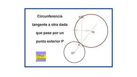 Circunferencia tangente a otra dada que pase por un punto ...