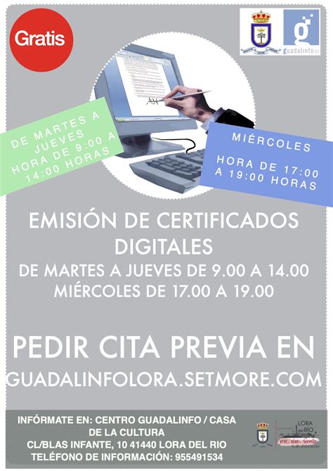 Cita previa para la emisión de certificados digitales en ...