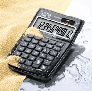 Citizen WR 3000 Water Resistant Desktop Calculator