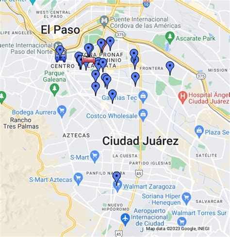 Ciudad Juarez MP Location   Google My Maps