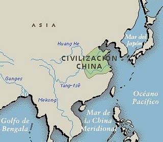 Civilizacion china: Ubicación Geográfica y Origen: