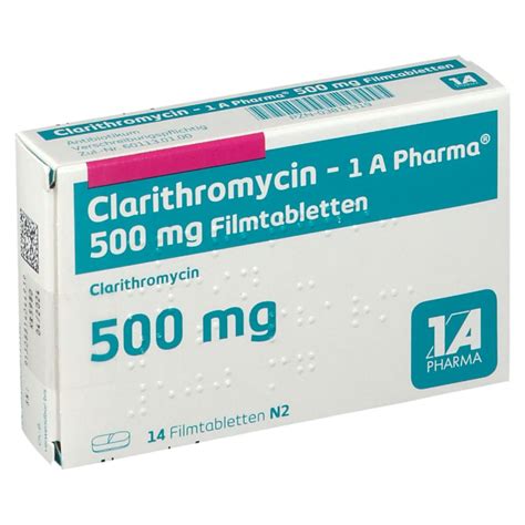 Clarithromycin   1 A Pharma 500 mg 14 St   shop apotheke.com