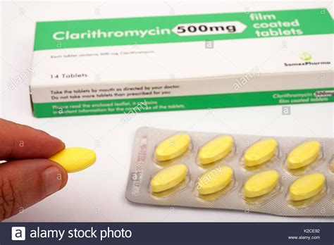 Clarithromycin 500 mg Stock Photo: 156397278   Alamy