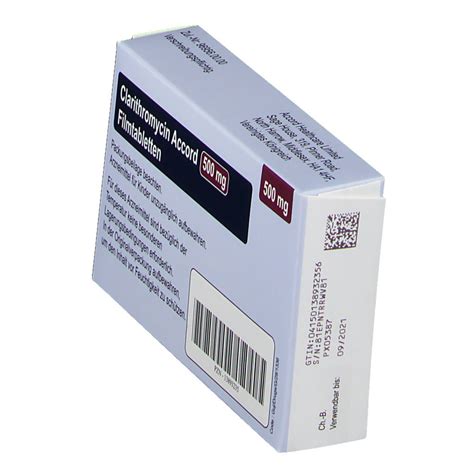 CLARITHROMYCIN Accord 500 mg Filmtabletten 10 St   shop ...