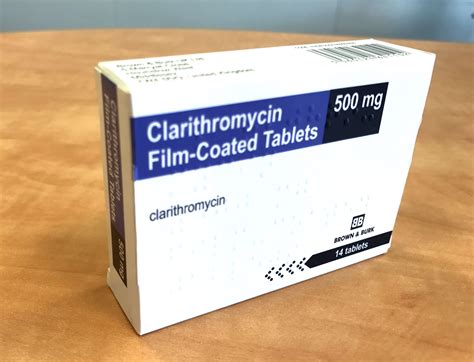 Clarithromycin tablets   Brown & Burk