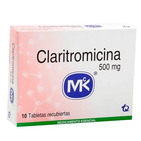 Claritromicina 500 Mg Tableta Recubierta Tecnoquimicas ...
