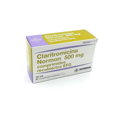 CLARITROMICINA NORMON 500 mg COMPRIMIDOS RECUBIERTOS EFG ...
