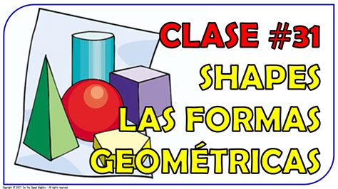 Clase #31 / Las Figuras Geométricas en inglés / Shapes ...