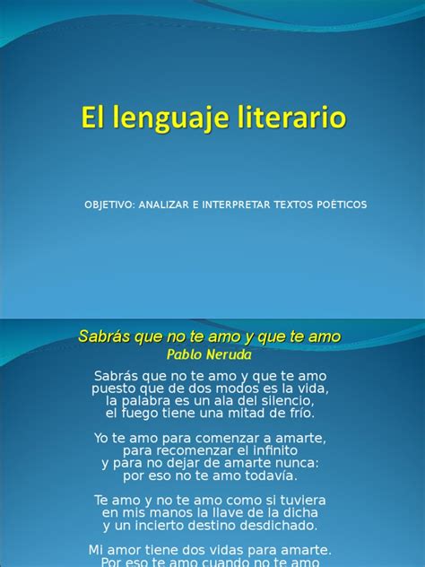 Clase Lenguaje Literario | Metáfora | Lingüística