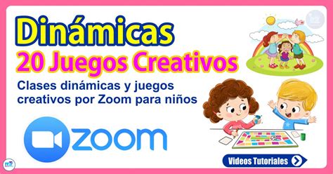 Clases dinámicas y juegos creativos por Zoom para niños
