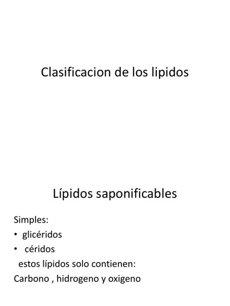 Clasificacion de Los Lipidos | Lípido | Glicerol