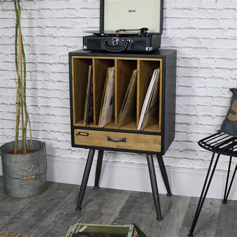 Classic retro vintage vinyl record storage filing cabinet ...