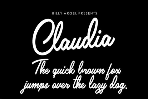 Claudia Font | dafont.com | Word fonts, Script fonts, 1001 fonts