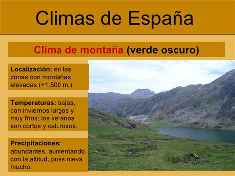 Climas España y Cantabria  A