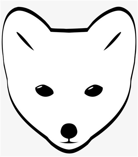 Clipart Arctic Fox Head   Fox Face Drawing Easy   Free ...