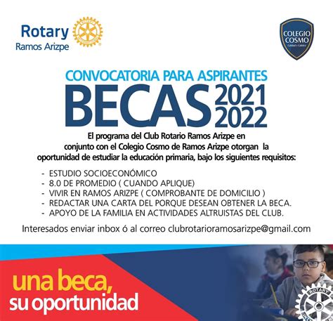 Club Rotario de Ramos Arizpe lanza convocatoria para aspirantes a beca ...