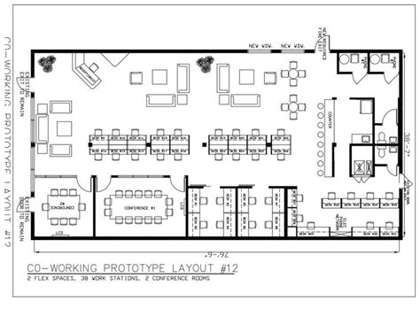 CO WORKING LAYOUT 12 | Coworking space design, Office ...