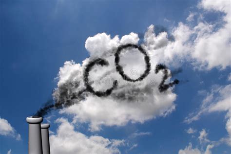 CO2 pollution stock illustration. Illustration of ...