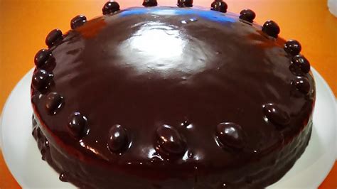 Cobertura de chocolate negro para bizcochos y tortas   YouTube