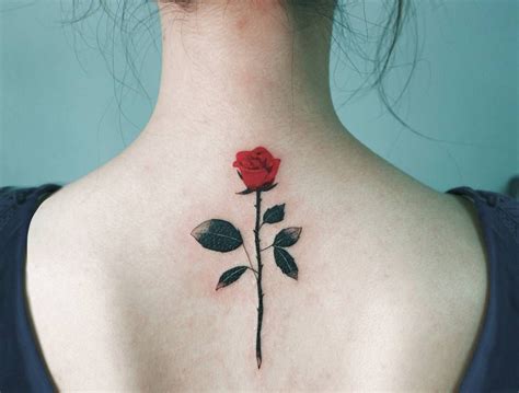 cochlea1313 | Back tattoo, Colorful rose tattoos, Minimalist tattoo