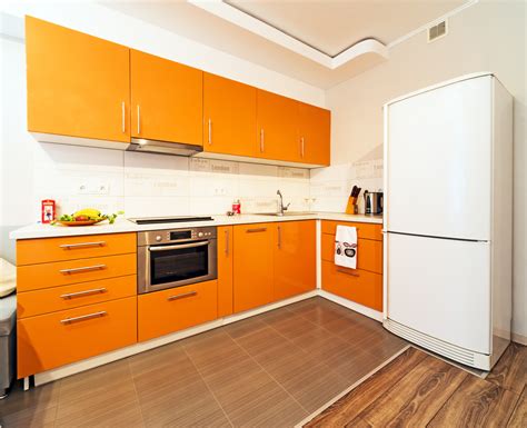 Cocina exótica de muebles naranja. Fotos para que te ...