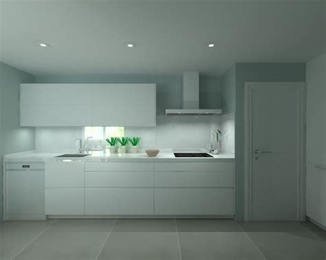 Cocina Santos Modelo Line Laminado Blanco Brillo Encimera ...