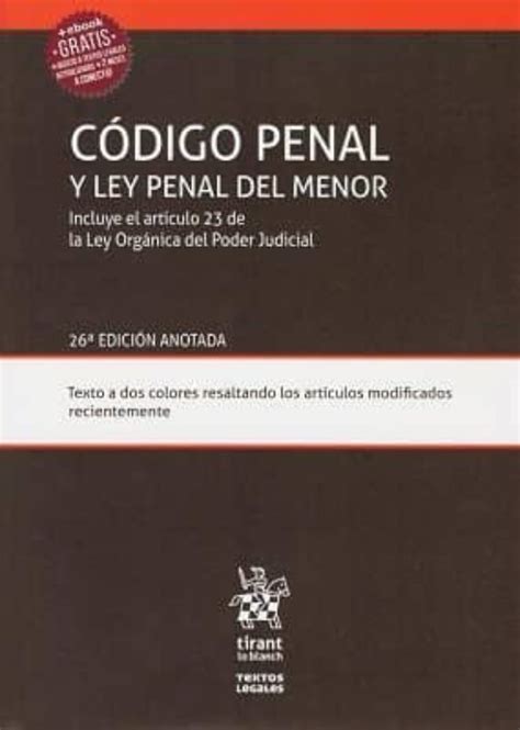 CODIGO PENAL Y LEY PENAL DEL MENOR INCLUYE EL ARTICULO 23 ...