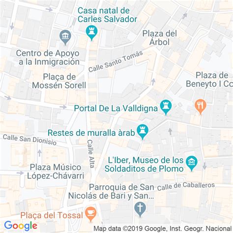 Código Postal calle Baja en Valencia   Codigopostalde.es