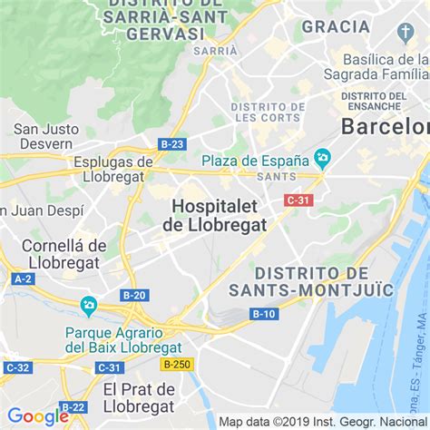 Código Postal calle Barcelona en Hospitalet de Llobregat,l ...
