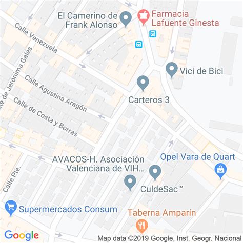 Código Postal calle Barrio Previsora en Valencia   Codigopostalde.es