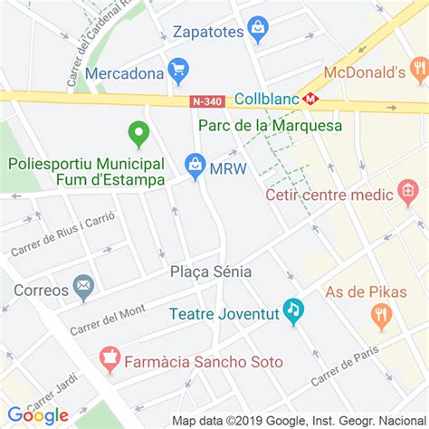 Código Postal calle Creu Roja en Hospitalet de Llobregat,l ...