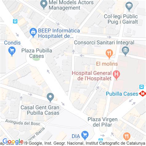 Código Postal calle Empuries en Hospitalet de Llobregat,l ...